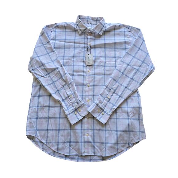 Peter Millar Crown Lite Long Sleeve Button-Down Shirt Men’s XL Stretch business - Picture 1 of 7
